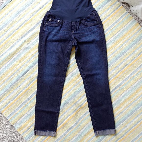AG Adriano Goldschmied cropped skinny maternity jeans 29 - Picture 5 of 12